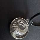Rose quartz pendant. Dragon. Ref 511