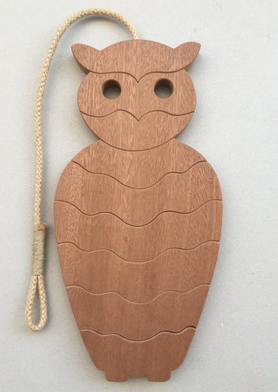 Owl Trivet, in either Sapele or Tulipwood