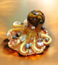 Golden Guardian Octopus Tiger's Eye & Gemstone 