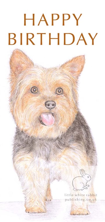 Dennis the Yorkie - Birthday Card