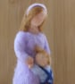  Handmade needle felted Mum with little boy figure - Image 2