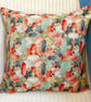 Scatter Cushion: Tapestry Abstract design Denim Blue reverse 17" - Image 2