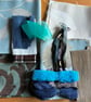Slow sewing starter pack in greys and blue