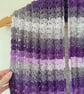 Purple Infinity Scarf - Handmade - Crochet Scarves - Christmas Gift for Mum - Image 2