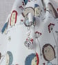 Project bag, drawstring bag, hedgehogs - Image 8