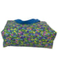 Large wash bag in Liberty cotton, floral toiletries bag with handles and pocket. - Image 6