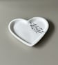 White Heart Shaped Tray with Silver Leaf and Rose Quartz - Image 8