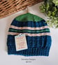 Designer Hand Knitted Boys Knotted Beanie Hat 9-18 months size - Image 2