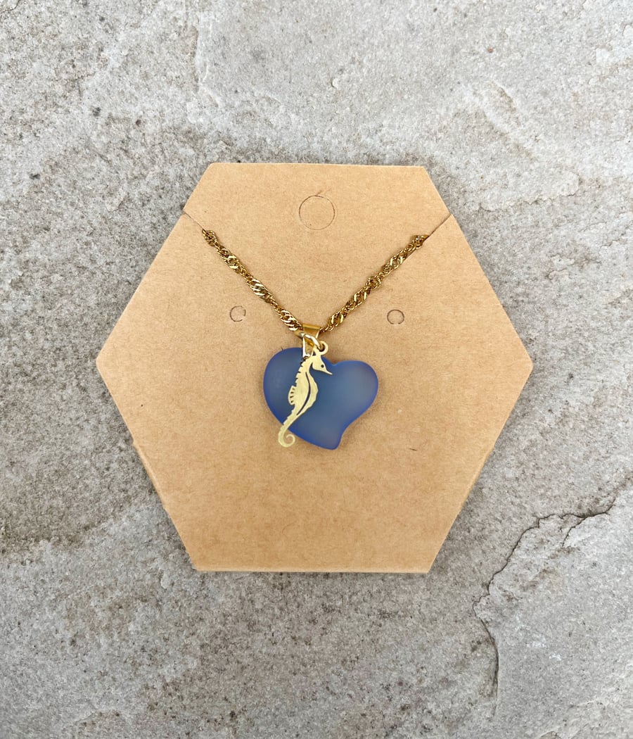 Golden Sea Horse Necklace