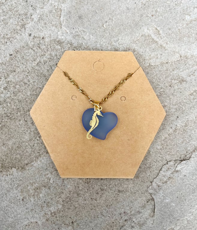Golden Sea Horse Necklace