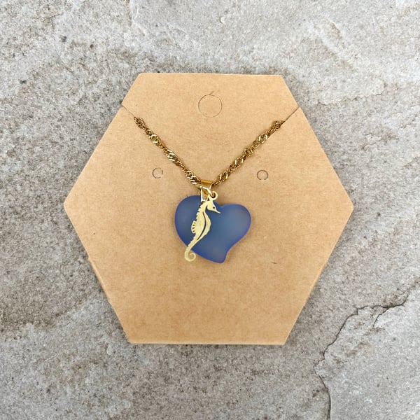 Golden Sea Horse Necklace
