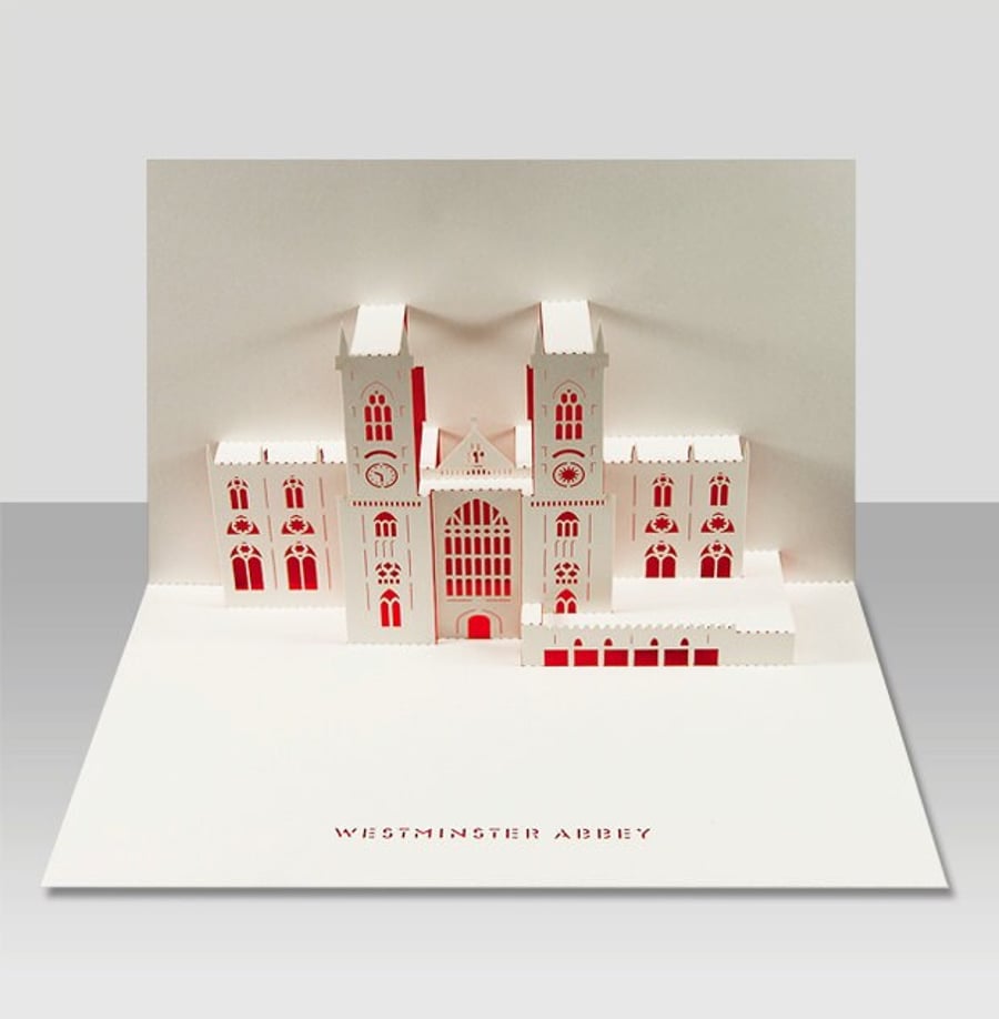 Westminster Abbey pop-up 3D card