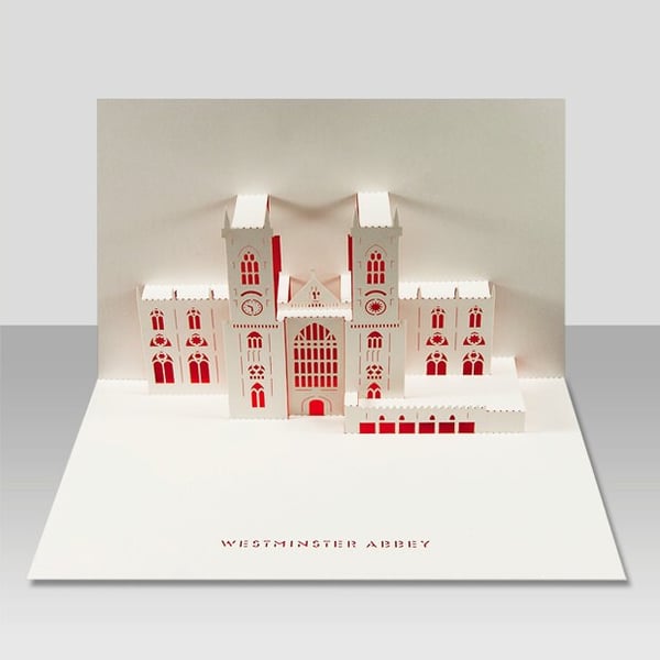 Westminster Abbey pop-up 3D card