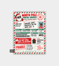 Funny Christmas Santa North Pole Shipping Label Gift Tag Stickers 6pk 4x6 inch