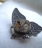 Steampunk Clockwork Butterfly Brooch - Image 1