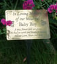 PERSONALISED MEMORIAL GRAVE PLAQUE WITH BUTTERFLIES BABY GRAVE CEMETERY PLAQUE  - Image 2