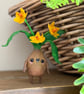 Spun Cotton Miniature Daffodil Bulb Doll - Image 1