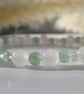 Angelic Rose Quartz and Green Aventurine beaded stretchy bracelet  - Image 5