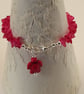 Red quartz bracelet with turtle charm - Image 3