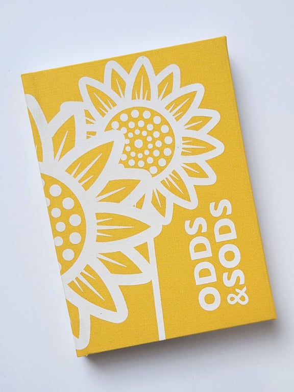 A6 HARDBACK NOTEBOOK - YELLOW SUNFLOWER