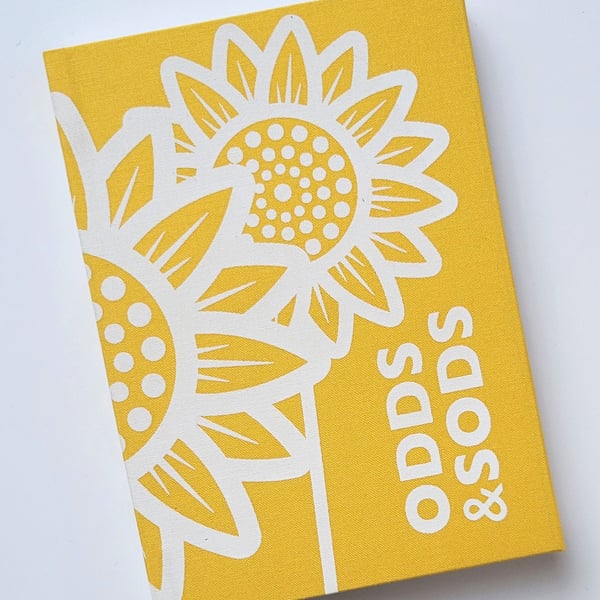 A6 HARDBACK NOTEBOOK - YELLOW SUNFLOWER