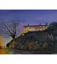 Ford Hill Plymouth at Dusk Original Watercolour and Ink Painting - Image 1