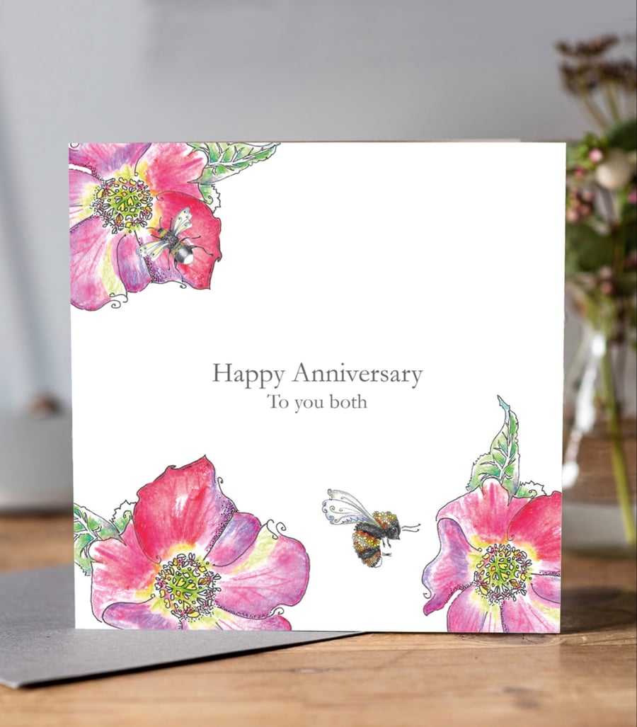 Happy Anniversary to you both a Greeting card 