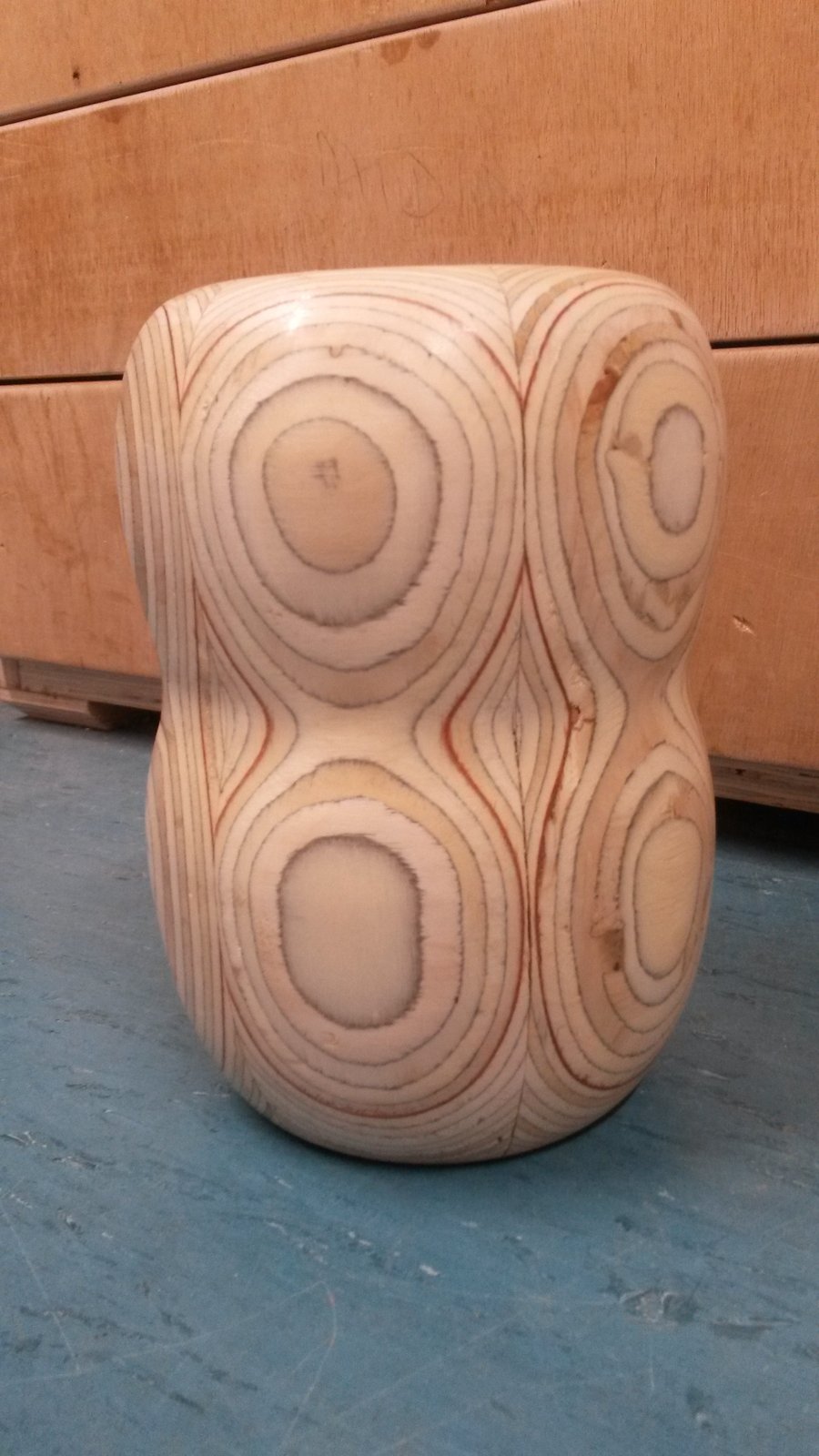 Plywood vase