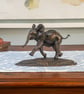 Foundry Bronze Playing Baby Elephant Animal Statue Small Bronze Metal Sculpture  - Image 8