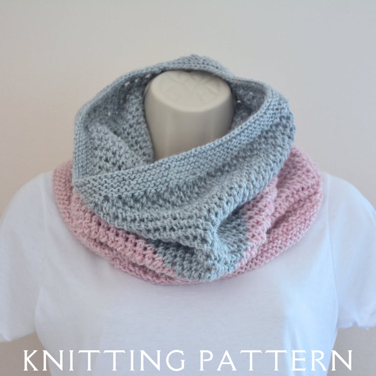 The Flurry Cowl Knitting Pattern PDF Version By Email