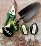 Handmade Fused Glass Leaf Shaped Plant Name Label  - Image 2