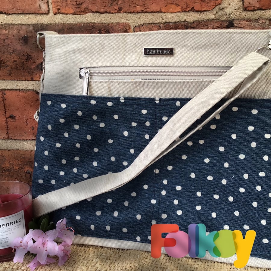 Spotty Organiser Shoulder Bag