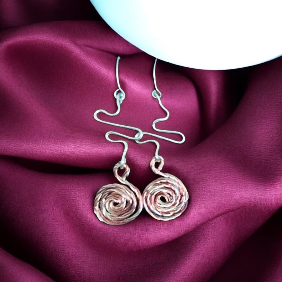 Sterling Silver Swirl Earrings - Gift Boxed