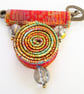 SECONDS SUNDAY Spiral Pin Textile Brooch - Image 2