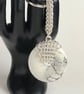 Howlite Donut Handbag Charm with Chainmaille Chain and Keyring - Image 6
