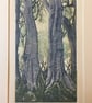 'Yeld Beeches, secrets' Linocut Print - Image 1