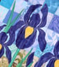 Iris Pattern Art Quilt Wall Hanging - Image 2