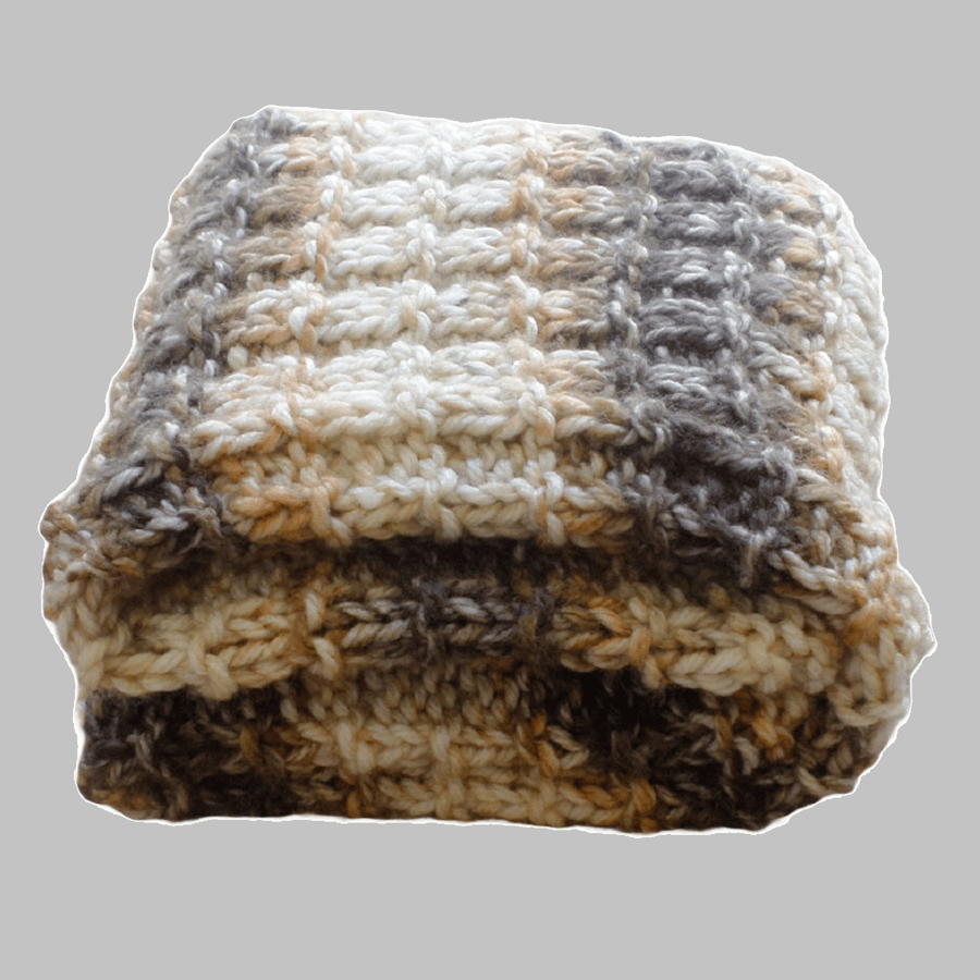 KNITTING PATTERN PDF Coffee Tints Blanket