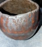 Dark metallic & red handmade pot - Image 7