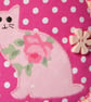 Pink Spotty Cat Needle Case - Image 3