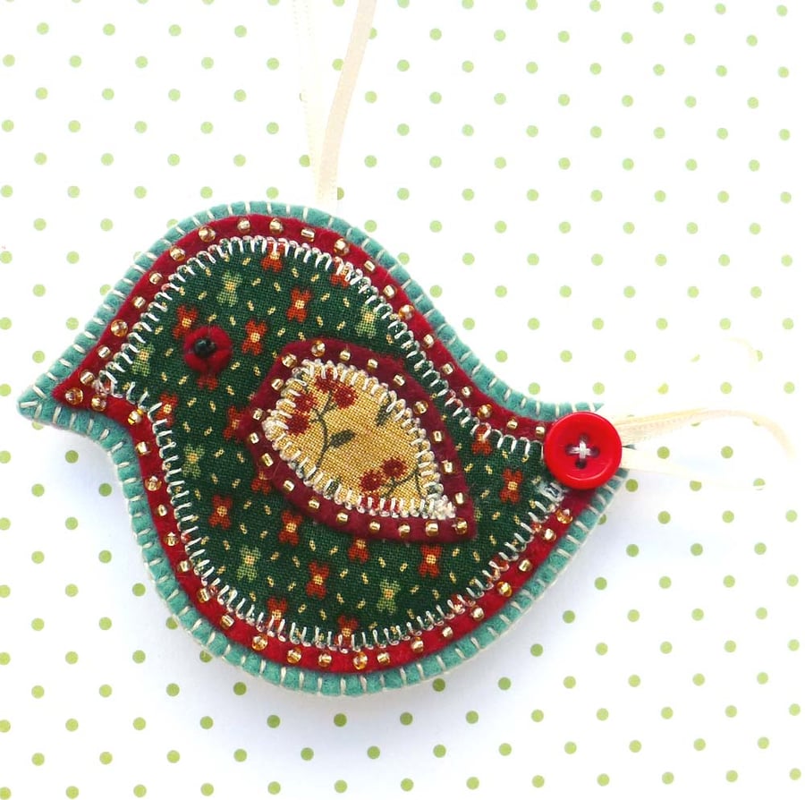 Christmas Bird Decoration