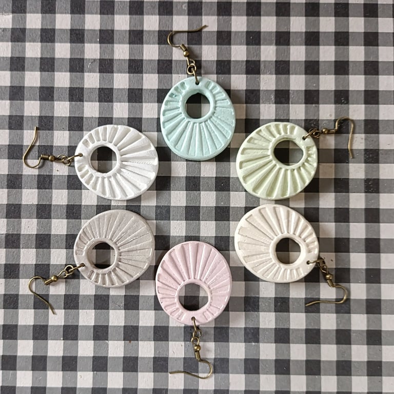 Basket hoop earrings 