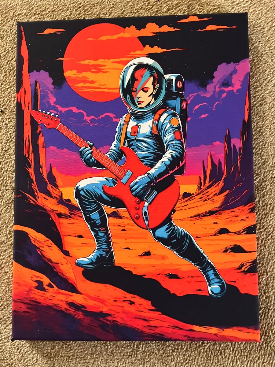 David Bowie Ziggy Stardust life on Mars boxed canvas 