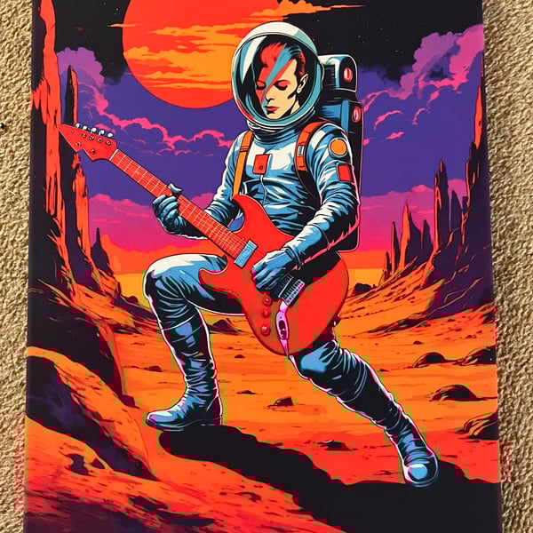 David Bowie Ziggy Stardust life on Mars boxed canvas 