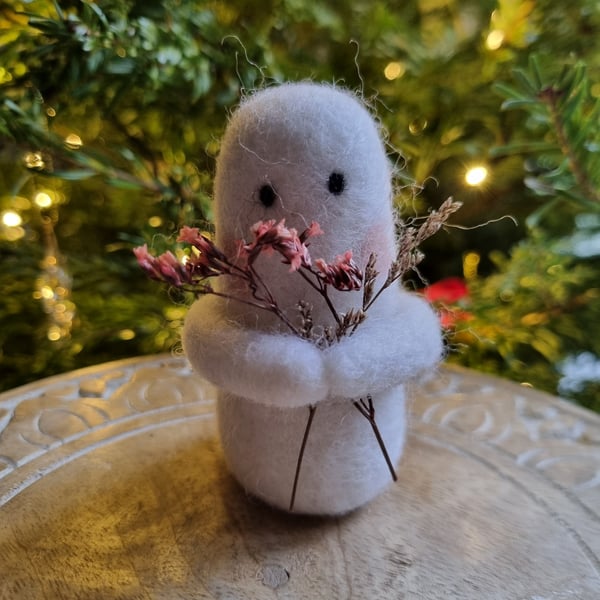 Needlefelt Ghost - Pink Blooms