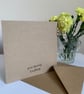 Birthday Card. Yellow and orange flowers. Wool felt. Handmade Card. - Image 4
