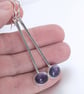 Long dangle amethyst earrings - Image 4