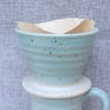 Coffee filter holder dripper pourover handthrown stoneware pottery ceramic
