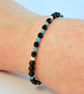 Amazonite & Onyx Beaded Stretch Bracelet, Birthday, Anniversary, Gifts For Her  - Image 5