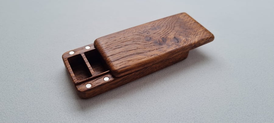 Small Solid Wood Pillbox - 7 Day Pill Organiser